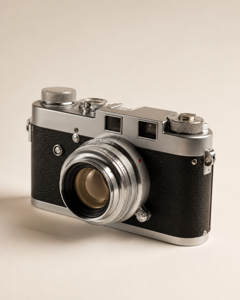 1960s rangefinder camera — In Use Since collection study