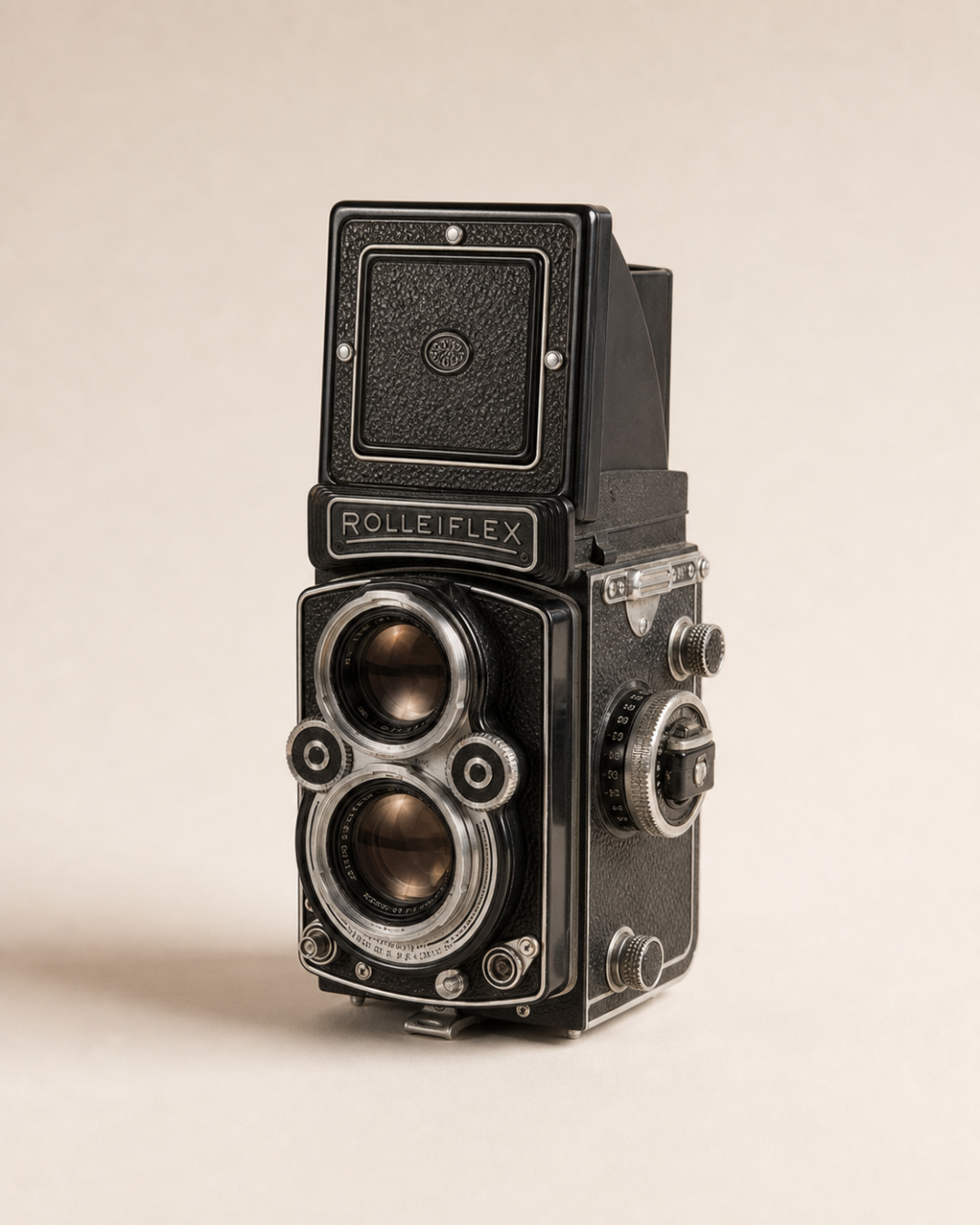 Rolleiflex 3.5F primary view — In Use Since collection study
